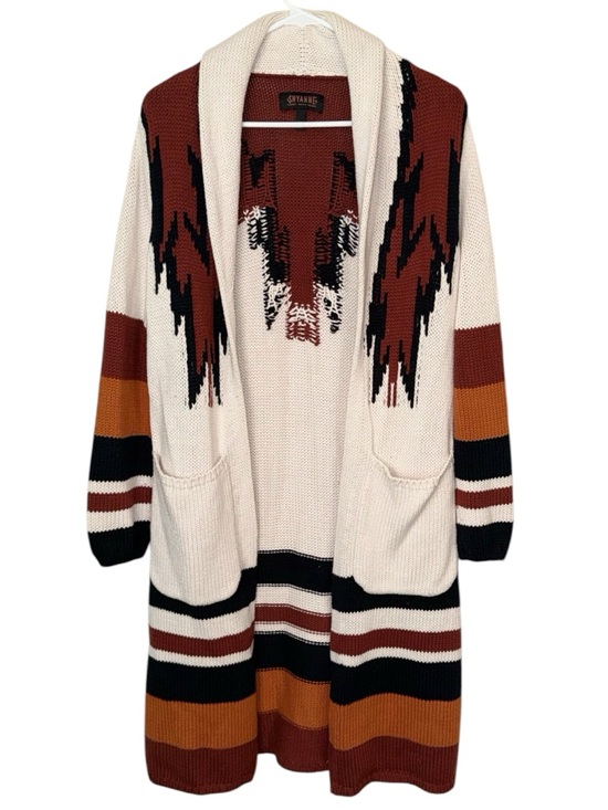 Shyanne Sweaters - SHYANNE SOUTH-WESTERN STYLE AZTEC FRONT POCKETS CARDIGAN